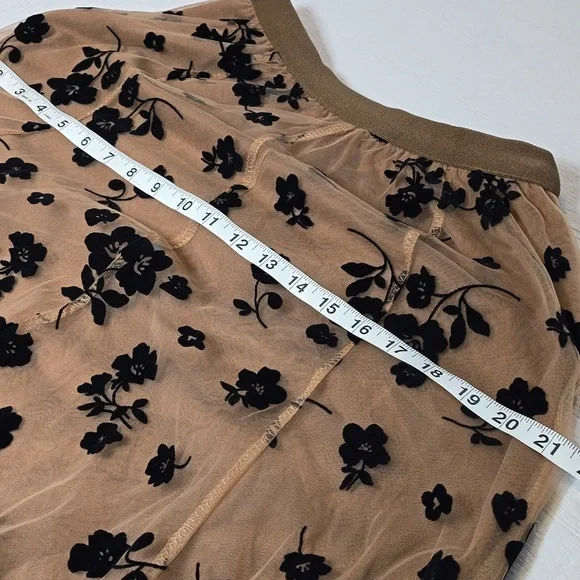 Romantic Tiered Ruffled Maxi Skirt | Black Tulle Evening Skirt | Size Small - Picture 7 of 11